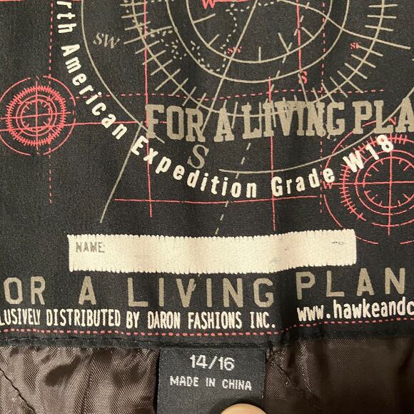 Hawke & Co Outfitter Women’s Faux Leather Jacket Black Size 14/16 XL Moto Biker - Picture 9 of 13